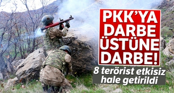PKK'YA DARBE : 8 TERÖRİST